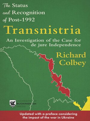 cover image of The Status and Recognition of Post-1992 Transnistria